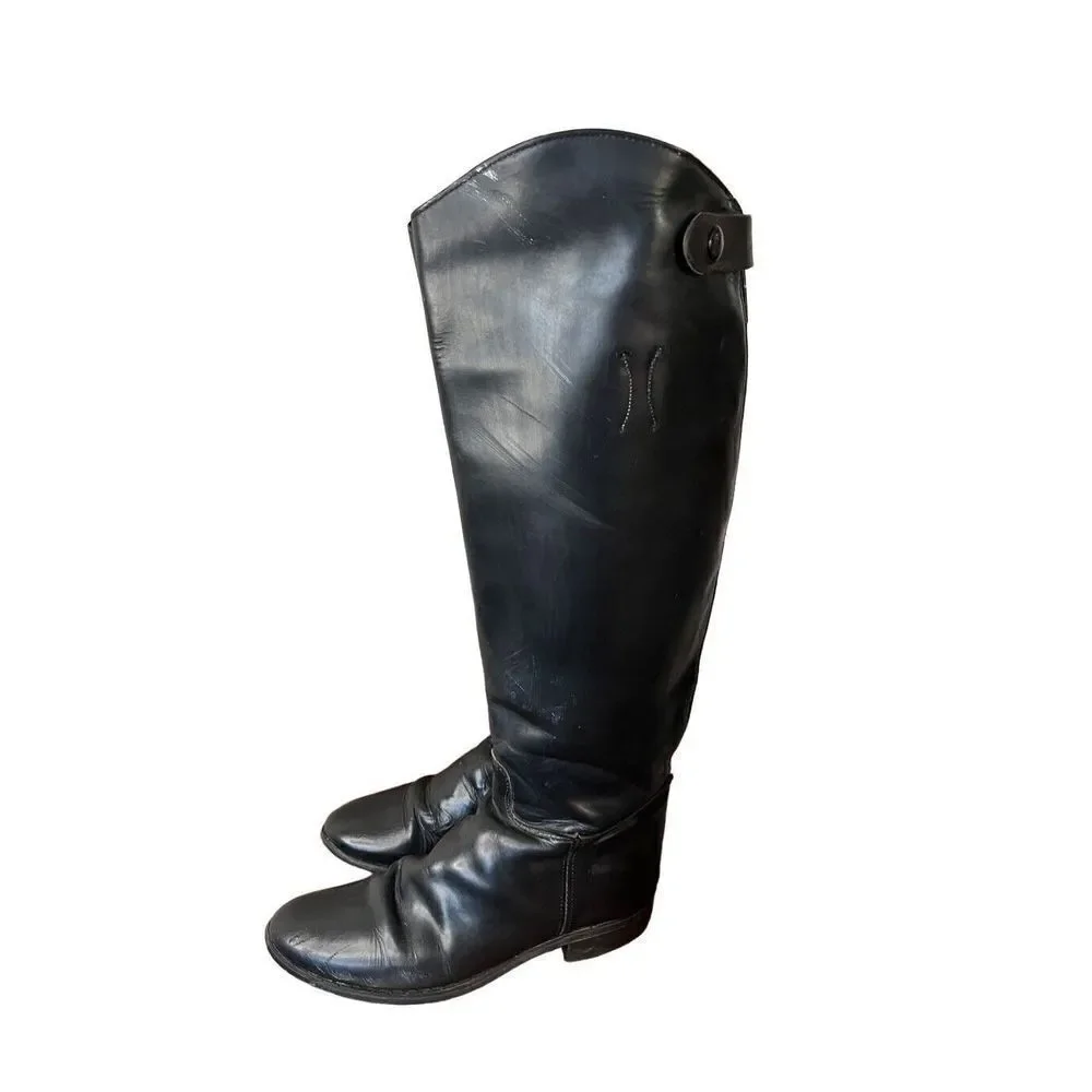 Birkenstock Knee High Black Leather Riding Style Boots Women’s 8 Equestrian